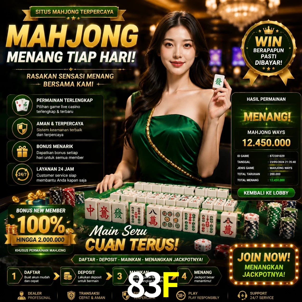 Cashback VIP 83F - reembolso semanal